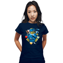 Load image into Gallery viewer, Daily_Deal_Shirts Fitted Shirts, Woman / Small / Navy Love Strong
