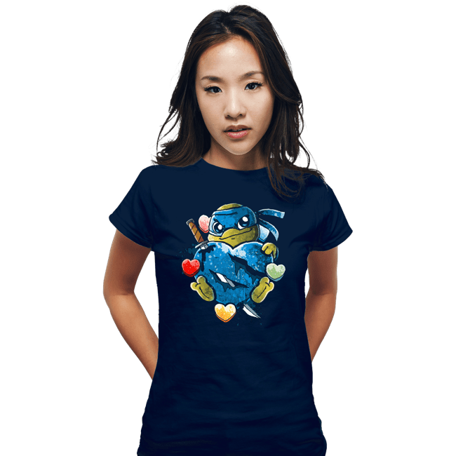 Daily_Deal_Shirts Fitted Shirts, Woman / Small / Navy Love Strong