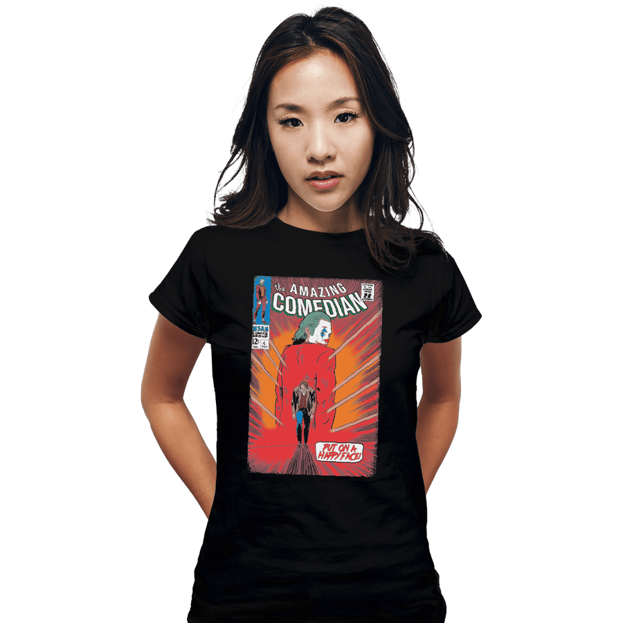 Shirts Fitted Shirts, Woman / Small / Black The Amazing Comedian
