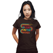 Load image into Gallery viewer, Daily_Deal_Shirts Fitted Shirts, Woman / Small / Black Vintage Leaf On The Wind
