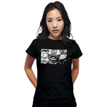 Load image into Gallery viewer, Shirts Fitted Shirts, Woman / Small / Black Stripe Has A Posse
