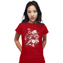 Load image into Gallery viewer, Shirts Fitted Shirts, Woman / Small / Red Hunter
