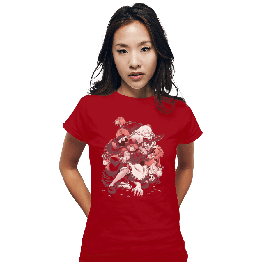 Shirts Fitted Shirts, Woman / Small / Red Hunter