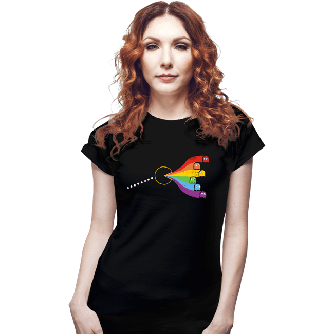 Daily_Deal_Shirts Fitted Shirts, Woman / Small / Black The Dark Side Of The Maze