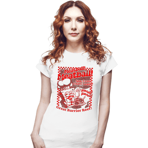 Daily_Deal_Shirts Fitted Shirts, Woman / Small / White Ravioli Ravioli!