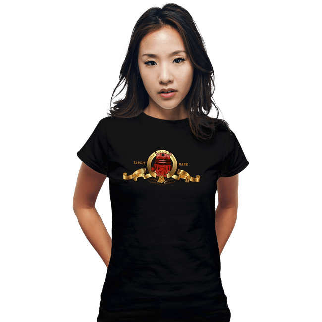 Daily_Deal_Shirts Fitted Shirts, Woman / Small / Black Tardis Mark