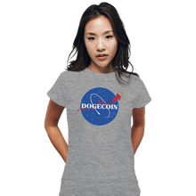 Load image into Gallery viewer, Daily_Deal_Shirts Fitted Shirts, Woman / Small / Sports Grey Nasa Doge
