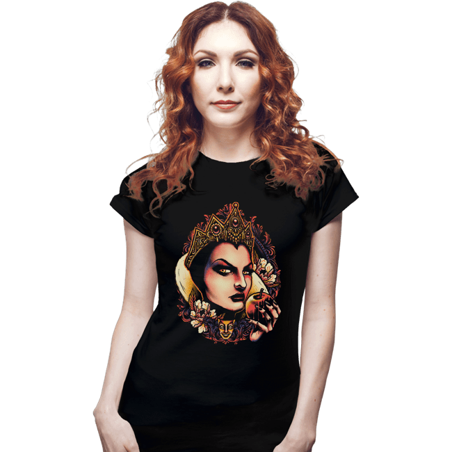 Daily_Deal_Shirts Fitted Shirts, Woman / Small / Black The Queen Of Envy