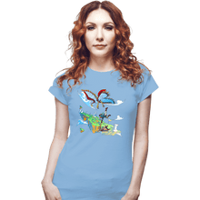 Load image into Gallery viewer, Shirts Fitted Shirts, Woman / Small / Powder Blue Skyward Infinite
