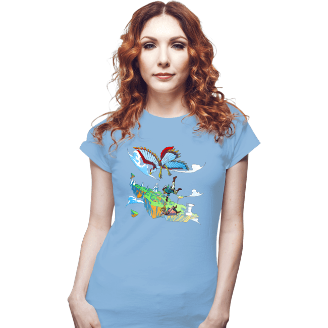 Shirts Fitted Shirts, Woman / Small / Powder Blue Skyward Infinite