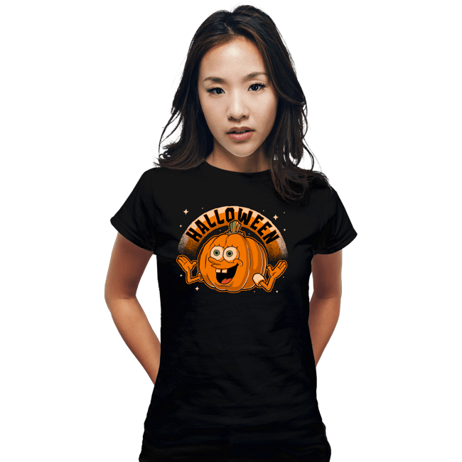Daily_Deal_Shirts Fitted Shirts, Woman / Small / Black Halloween Bob