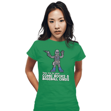 Load image into Gallery viewer, Daily_Deal_Shirts Fitted Shirts, Woman / Small / Irish Green The Android&#39;s Dungeon
