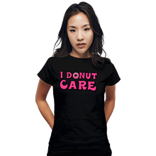 Load image into Gallery viewer, Shirts Fitted Shirts, Woman / Small / Black I Donut Care
