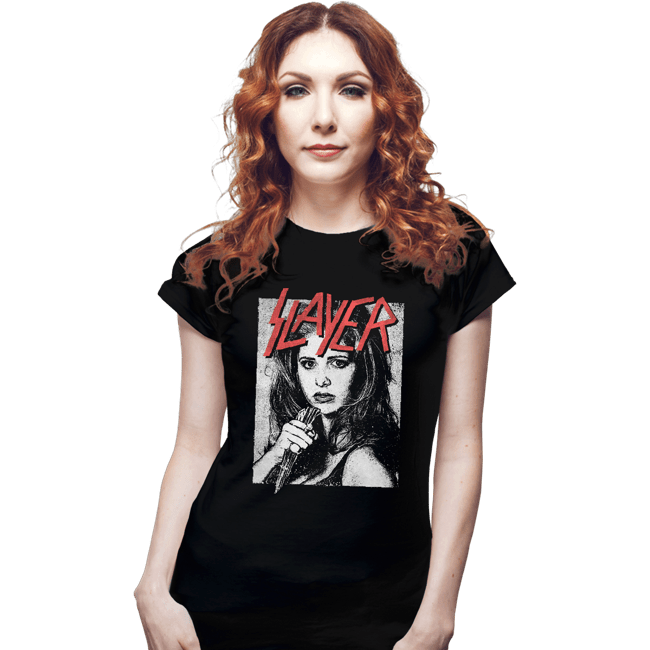 Secret_Shirts Fitted Shirts, Woman / Small / Black The Slayer