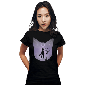 Shirts Fitted Shirts, Woman / Small / Black Pretty Guardian