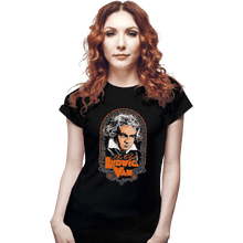 Load image into Gallery viewer, Shirts Fitted Shirts, Woman / Small / Black Ludwig Van
