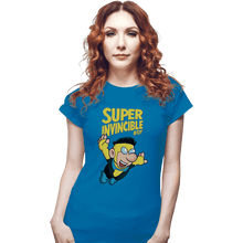 Load image into Gallery viewer, Secret_Shirts Fitted Shirts, Woman / Small / Sapphire Super Invicible Boy
