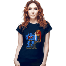 Load image into Gallery viewer, Shirts Fitted Shirts, Woman / Small / Navy Torn Between Beasts
