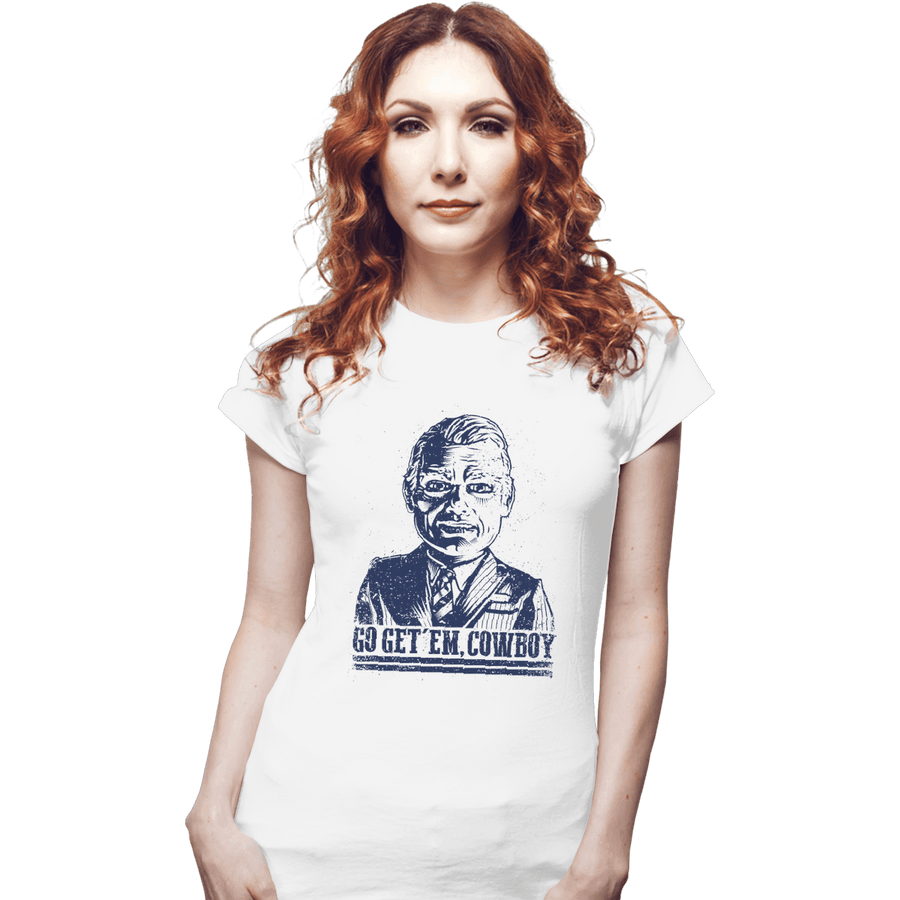 Shirts Fitted Shirts, Woman / Small / White Cowboy