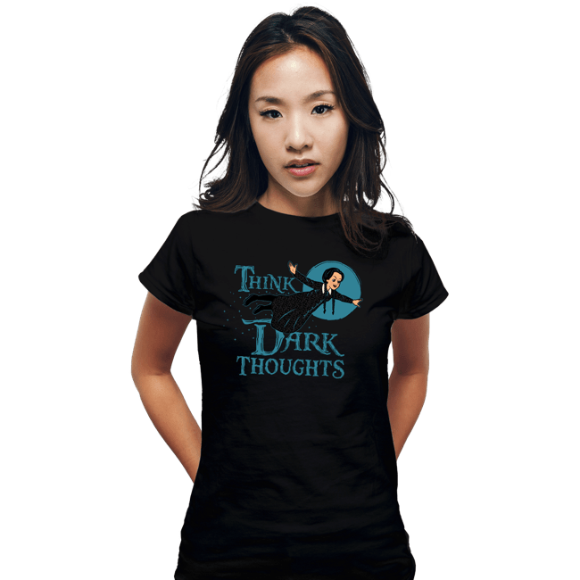 Shirts Fitted Shirts, Woman / Small / Black Think Dark Thoughts