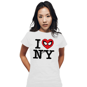 Daily_Deal_Shirts Fitted Shirts, Woman / Small / White I Spider NY