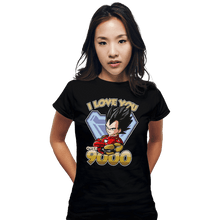 Load image into Gallery viewer, Shirts Fitted Shirts, Woman / Small / Black I Love You Over 9000

