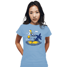 Load image into Gallery viewer, Shirts Fitted Shirts, Woman / Small / Powder Blue Chao Garden
