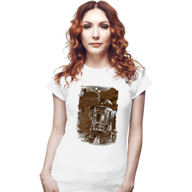 Shirts Fitted Shirts, Woman / Small / White Mission To Jabba's