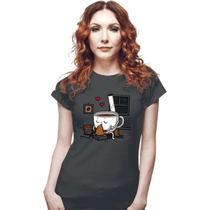 Secret_Shirts Fitted Shirts, Woman / Small / Charcoal Coffee And Cigarette