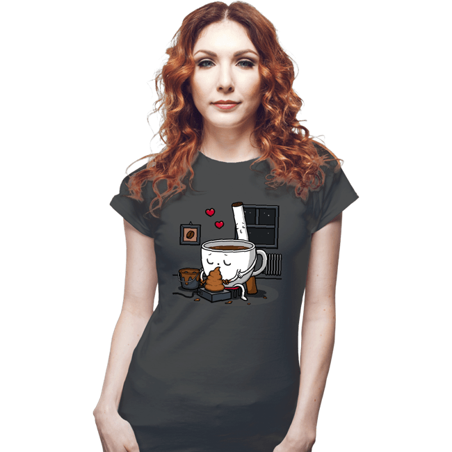 Secret_Shirts Fitted Shirts, Woman / Small / Charcoal Coffee And Cigarette