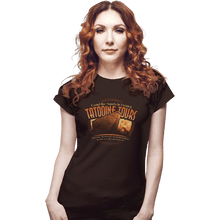 Load image into Gallery viewer, Shirts Fitted Shirts, Woman / Small / Black Tatooine Tours
