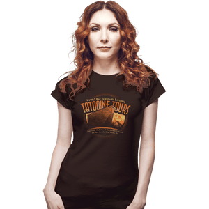 Shirts Fitted Shirts, Woman / Small / Black Tatooine Tours