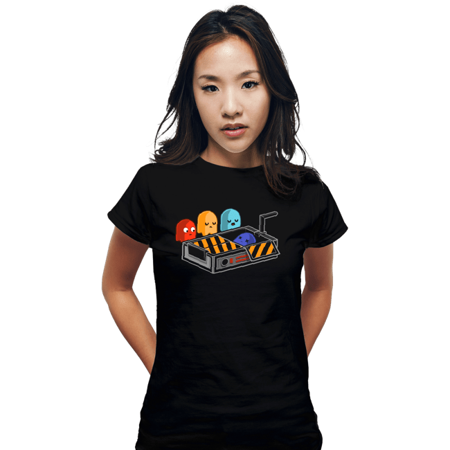 Shirts Fitted Shirts, Woman / Small / Black Ghost Busted