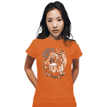 Load image into Gallery viewer, Daily_Deal_Shirts Fitted Shirts, Woman / Small / Orange Magic Princess
