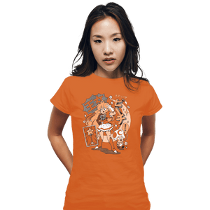 Daily_Deal_Shirts Fitted Shirts, Woman / Small / Orange Magic Princess
