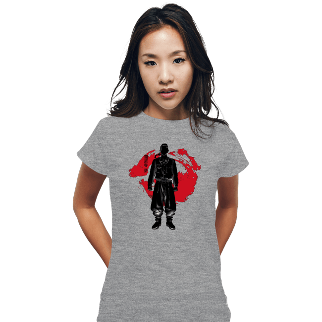 Shirts Fitted Shirts, Woman / Small / Sports Grey Crimson Ken Ryuguji
