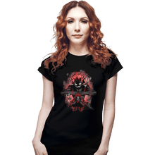 Load image into Gallery viewer, Shirts Fitted Shirts, Woman / Small / Black Red Riot Hero
