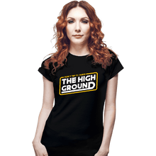 Load image into Gallery viewer, Shirts Fitted Shirts, Woman / Small / Black The High Ground
