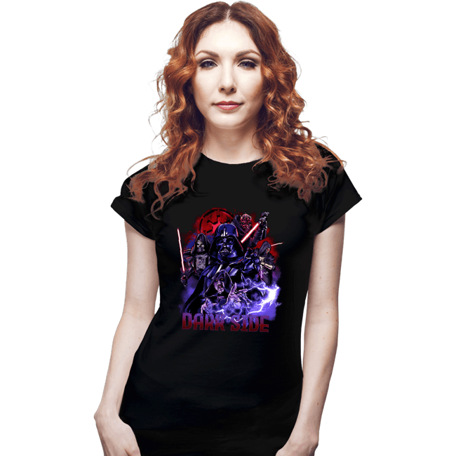 Shirts Fitted Shirts, Woman / Small / Black Dark Sides