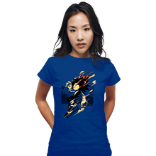 Load image into Gallery viewer, Daily_Deal_Shirts Fitted Shirts, Woman / Small / Royal Blue Fastest Dude
