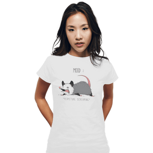 Secret_Shirts Fitted Shirts, Woman / Small / White Mood Possum Secret Sale