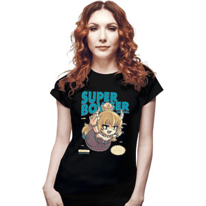 Shirts Fitted Shirts, Woman / Small / Black Super Bowsette