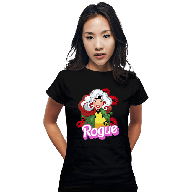 Daily_Deal_Shirts Fitted Shirts, Woman / Small / Black Rogue Barbie