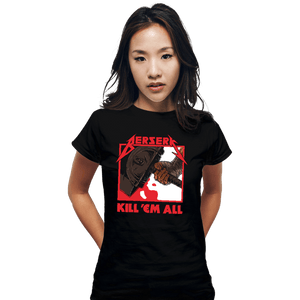 Secret_Shirts Fitted Shirts, Woman / Small / Black Berserk Metal Sale