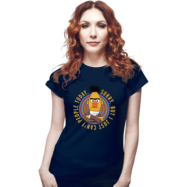 Shirts Fitted Shirts, Woman / Small / Navy I Can't People Today