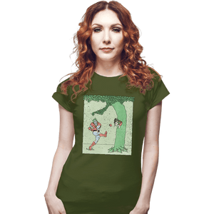 Secret_Shirts Fitted Shirts, Woman / Small / Military Green Captn Planet