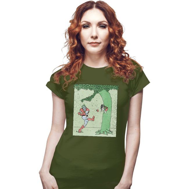 Secret_Shirts Fitted Shirts, Woman / Small / Military Green Captn Planet
