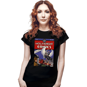 Secret_Shirts Fitted Shirts, Woman / Small / Black Moon Detective