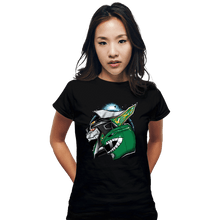 Load image into Gallery viewer, Shirts Fitted Shirts, Woman / Small / Black Green With Envy
