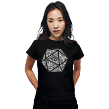 Load image into Gallery viewer, Shirts Fitted Shirts, Woman / Small / Black Mosaic D20

